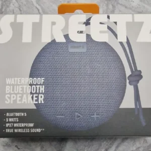 Streetz Compact 5W
  Waterproof Bluetooth Speaker – IPX7