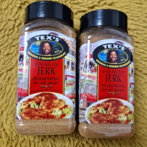 Lot Of 2 Tex’s  Jamaican Jerk Seasoning for All Meats, Hot & Spicy 300g