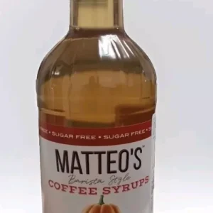 Matteos Sugar
  Free Thin Pumpkin Caramel Coffee Syrup 1L Zero Calories