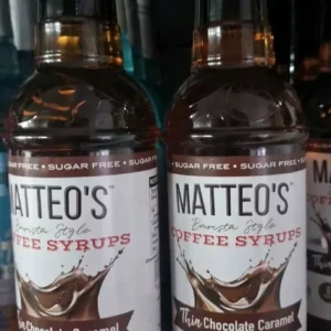 Matteo’s Sugar
  Free Coffee Syrup, Chocolate Caramel, 2 x 750 ml