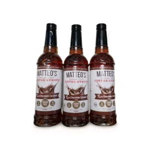 Matteo’s Sugar
  Free Coffee Syrup, Chocolate Caramel, 3 x 750 ml