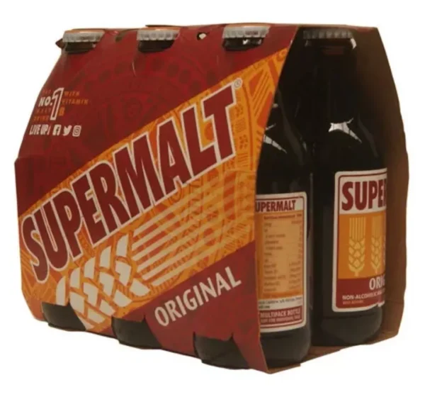 Supermalt  Original Bottle 330ml (Pack of 6)
