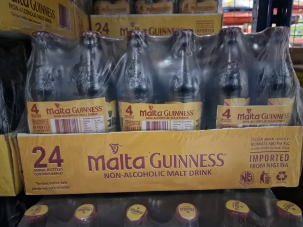 Malta Guinness  Non Alcoholic Malt Drink Bottle 330ml x 24 Bottles.