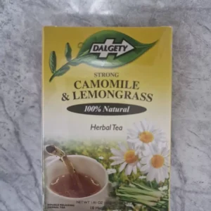 DALGETY 100%
  STRONG CAMOMILE & LEMONGRASS HERBAL TEA – 18 TEABAGS