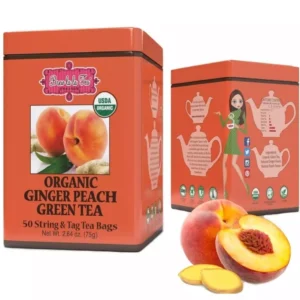 Green Tea
  Ginger Peach Organic Brew La La Iced Tea Hot Tea 50 Tea Bags