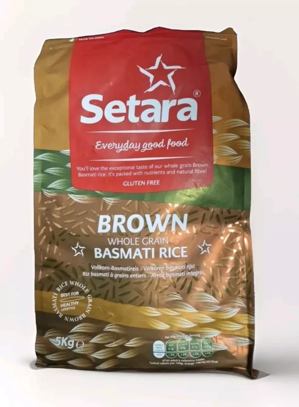 Setara Brown  Whole Grain Basmati Rice 5kg