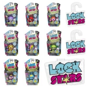 Lock Stars Series 1 Set
  Of 8 Different Characters For Use On Bags Shoes Etc