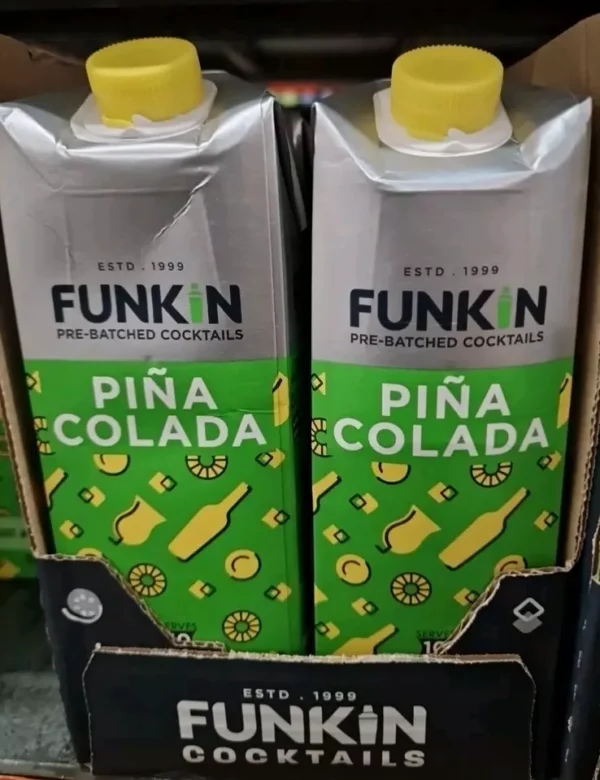 Lot Of 2  Funkin Pi?a Colada Cocktail Mixer Classic Cocktail Mix ( 1 Lit. X 2)