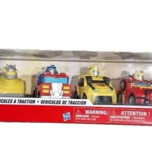 Transformers Rescue Bots
  Academy Vehicles Pull Back Cars 6 Pack – Christmas Gift