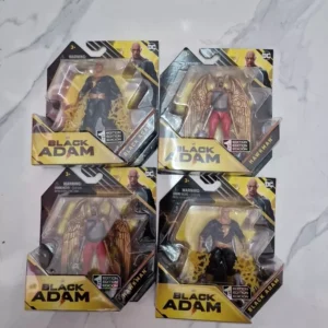 Lot Of 4 Black Adam
  Action Figures Black Adam X 2 & Hawkman X 2 – DC Comics