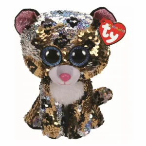 OFFICIAL TY FLIPPABLES
  BEANIE BABIES STERLING LEOPARD PLUSH SOFT TOY BNWT *