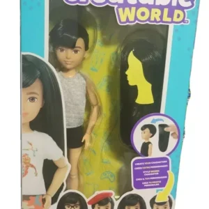 Creatable World Pop
  Character Starter Black Straight Hair Create Your Character