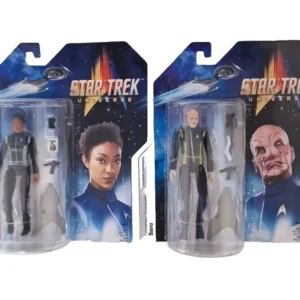 Star Trek Universe
  Discovery Commander Saru 5″ & Michael Burnham action Figure