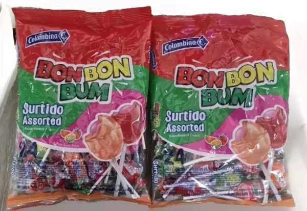 Colombina Bon Bon Bum  Assorted Surtido Lollipops - 2 Pack