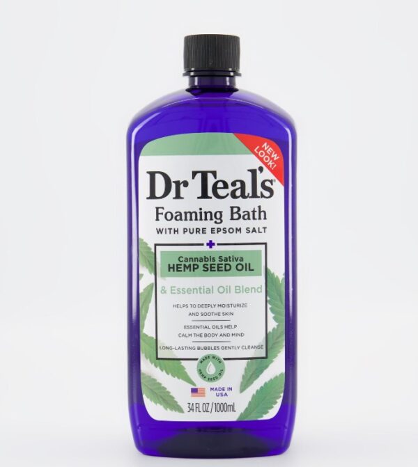 Hemp seed bath oil