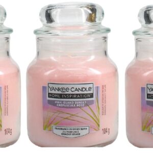 Yankee Candle Pink Island Sunset Fragrances Small 104g Pack of 3