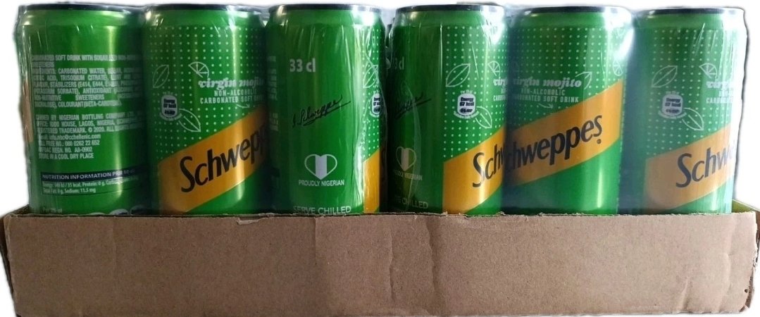 Schweppes Virgin Mojito Non Alcoholic Drink 33cl Pack of 24 Cans - Image 3